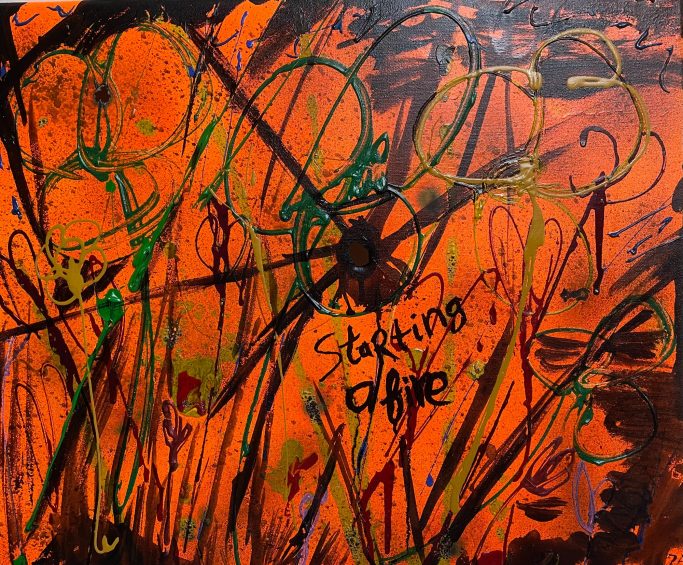 Starting a fire (1/2) 40 x 50